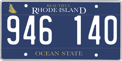 RI license plate 946140