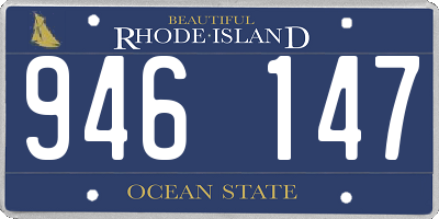 RI license plate 946147
