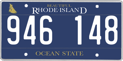 RI license plate 946148