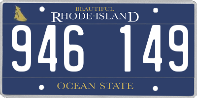 RI license plate 946149