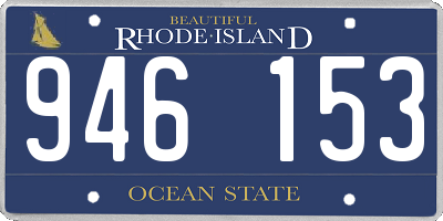 RI license plate 946153