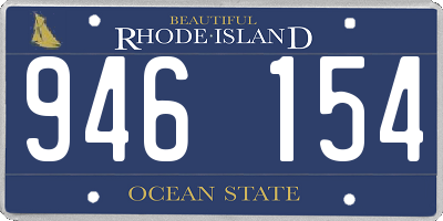 RI license plate 946154
