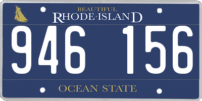 RI license plate 946156