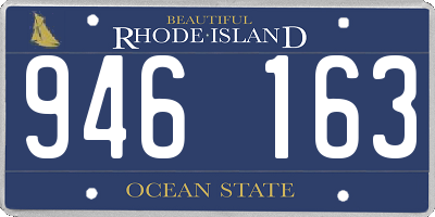 RI license plate 946163