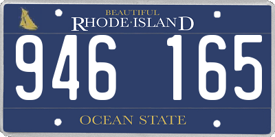 RI license plate 946165
