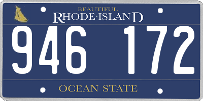 RI license plate 946172