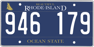 RI license plate 946179