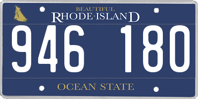 RI license plate 946180