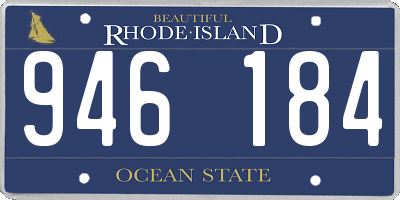 RI license plate 946184