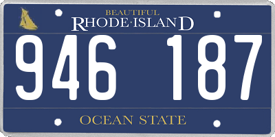 RI license plate 946187