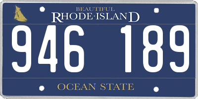 RI license plate 946189