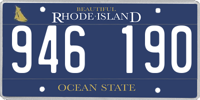 RI license plate 946190