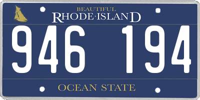 RI license plate 946194