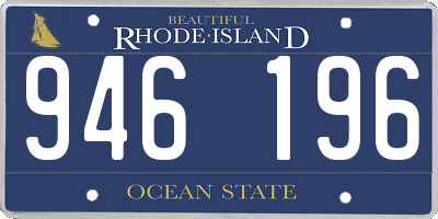 RI license plate 946196