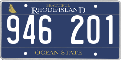 RI license plate 946201