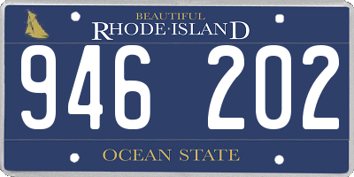RI license plate 946202