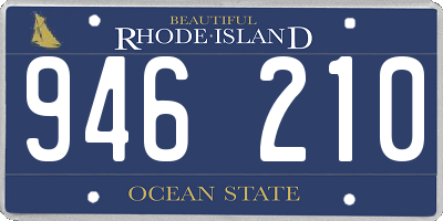 RI license plate 946210