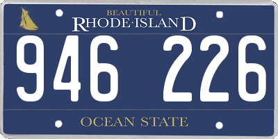 RI license plate 946226