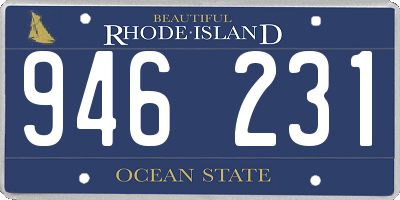 RI license plate 946231