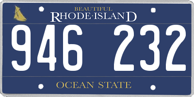 RI license plate 946232