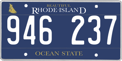 RI license plate 946237
