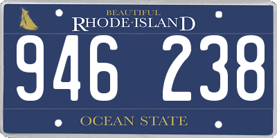 RI license plate 946238