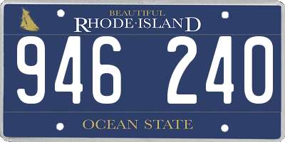 RI license plate 946240