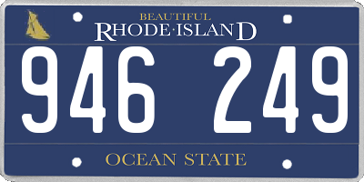 RI license plate 946249