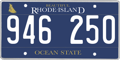 RI license plate 946250