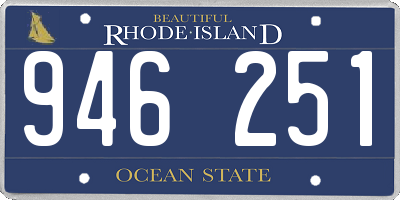 RI license plate 946251