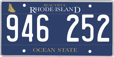 RI license plate 946252