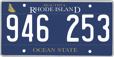 RI license plate 946253