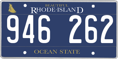 RI license plate 946262