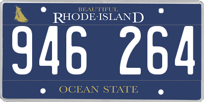 RI license plate 946264