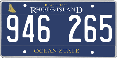 RI license plate 946265