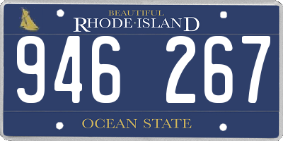 RI license plate 946267