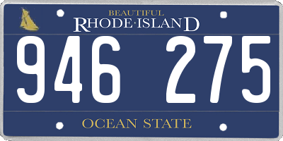 RI license plate 946275