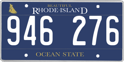 RI license plate 946276