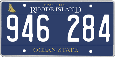 RI license plate 946284