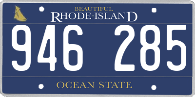 RI license plate 946285