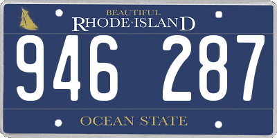 RI license plate 946287