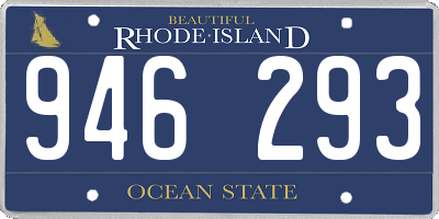 RI license plate 946293