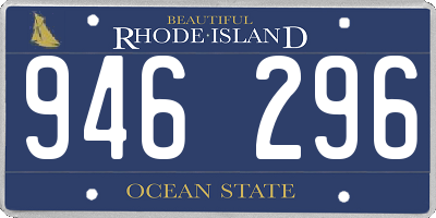 RI license plate 946296