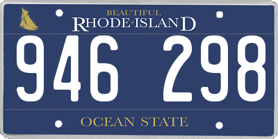 RI license plate 946298