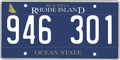 RI license plate 946301