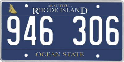 RI license plate 946306