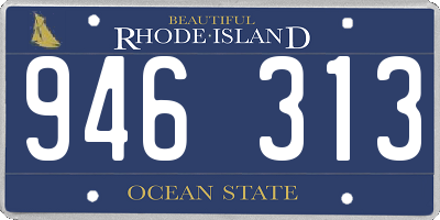 RI license plate 946313