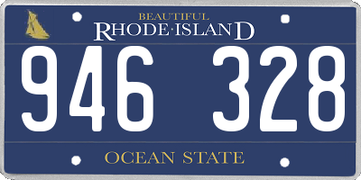 RI license plate 946328