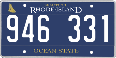 RI license plate 946331