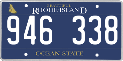 RI license plate 946338